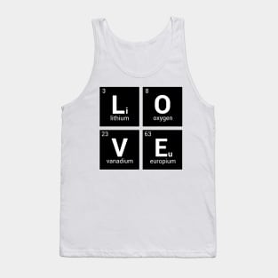 Love Funny Chemistry Mendeleev Tank Top